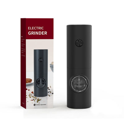 গুণ  Black Electric Pepper Grinder With Easy Refill ABS Stainless Steel 70ml Capacity কারখানা