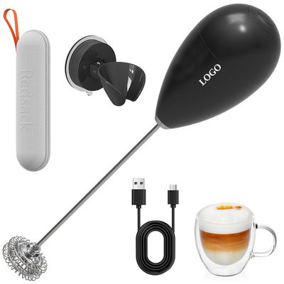 গুণ  Suction Cup Wall Mount Electric Milk Frother Uses Safe Lithium Battery কারখানা