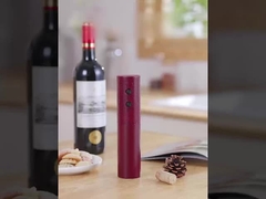 কালো লাল এবিএস রিচার্জযোগ্য বৈদ্যুতিক বোতল ওপেনার 3 ঘন্টা চার্জিং সময়